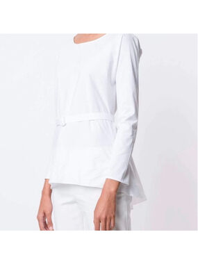 The Row Isa High Low Cotton Blend Top 8 NWT